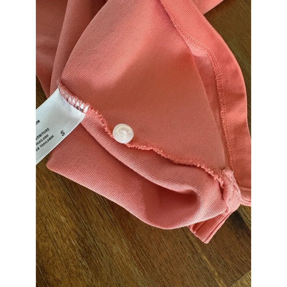 Patagonia Polo Button Down Shirt Casual Golf Salmon Pink Top Women's‎ Small